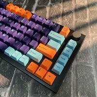Custom Keycap Manufacturer Purple Night Keycaps Custom Language PBT Double Shot Cherry Profile Keycaps
