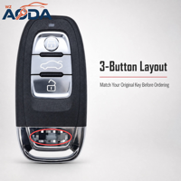 Clé de voiture à distance sans clé à 3 boutons, coque de clé de véhicule pour Audi A4 S4 A5 S5 Q5 A6