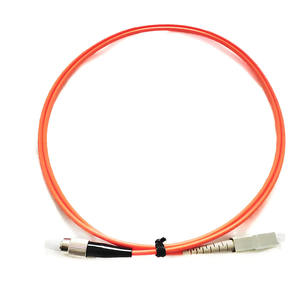 Câble de raccordement en <span class=keywords><strong>fibre</strong></span> <span class=keywords><strong>optique</strong></span> multimode FC-SC MM 62,5-125 OM1/ 50-125 OM2 Simplex <span class=keywords><strong>Orange</strong></span> Intérieur pour télécommunications / Réseaux - Product Image 2