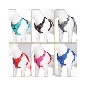 작은 강아지를위한 풀 개 하네스 없음 반사 조절 가능한 전면 클립 애완 동물 조끼 개 애완 동물 훈련 걷기를위한 쉬운 통제 - Product Image 4