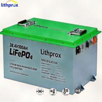 Batterie LiFePO4 à décharge profonde 38,4V 100Ah Grade A pour stockage domestique, avec BMS intelligent CAN Bus, borne M8, 6000+ cycles, CE RoHS IP67, OEM ODM