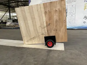 Rouleau de plaque jusqu'à 600lbs pour le transport de chariot de panneau en bois avec des pneus pneumatiques chariot de cloison sèche