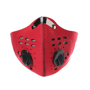 Masque de cyclisme taille unique bleu non tissé unisexe pour sports de plein air avec valves respirantes - Product Image 3