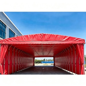 Auvent télescopique mobile portable, pliable, pour extérieur, entrepôt, abri de voiture, tente - Product Image 6