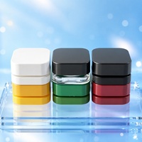 Pot en verre carré de 5 ml et 9 ml pour crème cosmétique, pot carré de 9 ml pour gommage corporel, flacon de sérum pour crème contour des yeux avec couvercles CR – Vente en gros