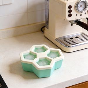 Nueva llegada: Bandejas de silicona para cubitos de hielo con tapa, fáciles de desmoldar, con formas personalizables y para bolas de hielo. - Product Image 2