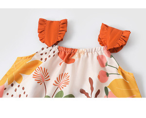 2025 Summer Family <strong>Matching</strong> Clothes Vacation Beachwear T-shirt <strong>and</strong> Long <strong>Dress</strong> With Whole Family - Product Image 3