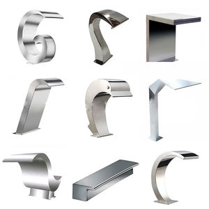 Hotake OEM <span class=keywords><strong>pas</strong></span> <span class=keywords><strong>cher</strong></span> 15 pouces plus large débit d'eau extérieur étang natation mur fontaine lumière rvb cascade piscine commerciale - Product Image 2