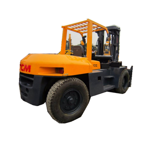 <b>Used</b> TCM FD100 Diesel 4WD Forklift 10 Tons Rough Terrain Good Condition Construction Equipment for Sale - Product Image 1