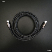 Cables USB C a 8 Pines con Diseño de Red de Pesca Trenzada de Nailon Resistente y Duradero