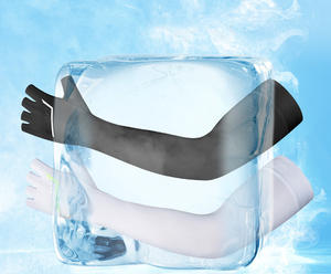 OEM — 50 + masque de refroidissement en soie glacée, matériel de cyclisme résistant à odeur, coupe au soleil, disponible en blanc et en noir, peut être accroché aux doigts, ou au coude, manches de dentelle - Product Image 5