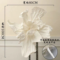 Y810 Installations de fleurs de mariage géantes, pétales de papier en forme, décors de scène de photographie de fenêtre de mariage