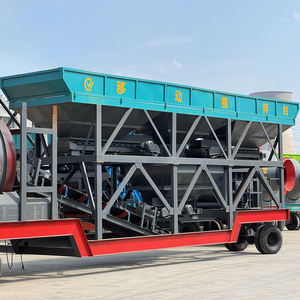 Centrale à béton mobile à bas prix avec malaxeur à tambour, centrale de mélange portable - Product Image 4