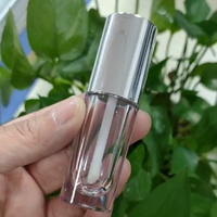 Tube de gloss à lèvres carré de luxe, emballage cosmétique, plastique, impression sérigraphique, anti-fuite, PETG, couleur et logo personnalisés