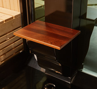 Cabine de douche vapeur moderne en acrylique Luxory Wellgems WG-U880 BLACK, équipement sanitaire de salle de bain, sauna combiné avec panneau de commande informatique