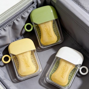 Portable Soap Box Travel <b>Mini</b> Soap Dish With Lid Transparent Draining Rectangular <b>PC</b> Material Standard Size - Product Image 1