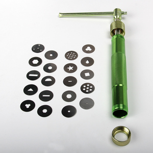 Ensemble de 20 moules en métal polymère pour pâte à <span class=keywords><strong>sucre</strong></span> en argile extrudeuse fondant gâteau outils de cuisson pour cuisine maison pressage tige de pressage - Product Image 3