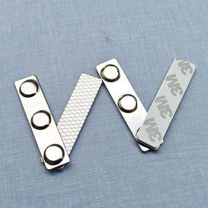 批量订购时尚电镀凹版印刷平板名牌磁铁强力铁片服装广告用 - Product Image 3