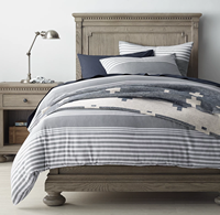 Lit simple en bois de chêne massif de style farmhouse vintage BH05, lit pour enfant, meubles robustes et écologiques pour la chambre à coucher