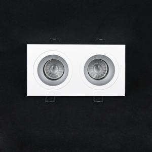 Luz descendente cuadrada de aluminio, tres cabezales, GU10, precio de fábrica, muy brillante - Product Image 3