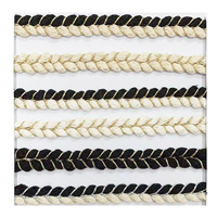 Vente flash : Ruban de dentelle doré de 1 cm de large, accessoires de couture DIY, garniture pour vêtements féminins