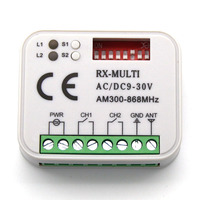 Control Remoto Inalámbrico para Puerta de Garaje, 300-868MHz, con Código Fijo y Variable, Metálico, FW-MR300