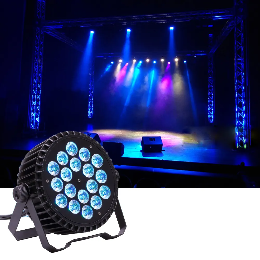 U`King 180W Powerful Disco Lights DMX 512 Sound Activated LED Par Can Stage Lights