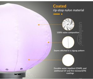 ไฟบอลลูนพองลมน้ำหนักเบา 200w RGB IP54 พร้อมขาตั้งกล้องแบบพกพา สำหรับงานแต่งงาน งานปาร์ตี้ในสวนหลังบ้าน และงานอีเว้นท์ต่างๆ - Product Image 2