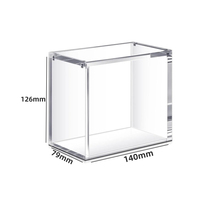 Boîte de présentation en acrylique transparent UV personnalisée avec couvercle magnétique pour collection de cartes PTCG Journey Together