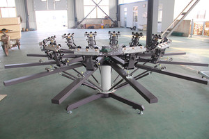 8 Color 8 Station Hand Screen <b>Printing</b> <b>Machine</b> for T-shirt with Registration - Product Image 4