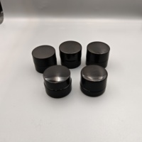 Bocaux en verre noir de 5 ml et 9 ml résistants aux UV pour concentrés de fleurs, avec couvercles de sécurité enfant