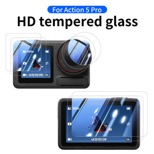 Ensemble d'accessoires pour caméra de sport pour DJI <span class=keywords><strong>Action</strong></span> 5Pro Housse d'objectif en silicone Sac de rangement pour <span class=keywords><strong>film</strong></span> trempé Anti-chute de corde - Product Image 6