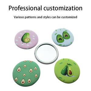 Mini <span class=keywords><strong>Pocket</strong></span> gương mỹ phẩm với khung kim loại vòng hình dạng hình bầu dục nhãn hiệu riêng - Product Image 5