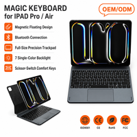 Clavier Magique 13 Pouces avec Trackpad Multi-Précision et Rétroéclairage Coloré pour iPad Air 13 2024 (M2) 2025 (M3) 2026 (M4) MK023
