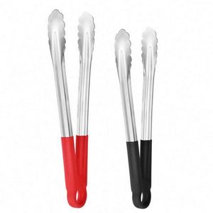Pinzas para Alimentos de Acero Inoxidable de 9'', 12'' y 14'' con Mango de Silicona para Panadería, Restaurante, Buffet y Cocina - Product Image 1