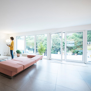 Porte d'Ingresso Esterne di Alta Gamma con Griglia tra i Vetri, Porte Francesi per Patio e Balcone per Casa - Product Image 4