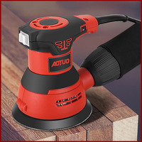 Ponceuse électrique ronde orbitale aléatoire de 5 pouces, 125mm, 300W, polisseuse de sol haute puissance, Machine à cirer les murs, outils de meulage de mastic