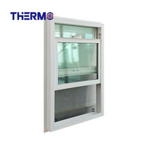 Superwu Fenêtre UPVC Fenêtre à guillotine double Fournisseur Fenêtre en PVC Vinyle Conception populaire Personnalisée pour la construction Quincaillerie de haute qualité