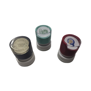 <span class=keywords><strong>Tampon</strong></span> auto-<span class=keywords><strong>encreur</strong></span> Flash rond 32mm plastique ABS japon <span class=keywords><strong>tampon</strong></span> en <span class=keywords><strong>mousse</strong></span> bleu + encre rouge Logo personnalisable WES utilisation au bureau - Product Image 4