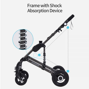 Poussette 3 en 1 B.Childhood pliable pour enfants, pliage à deux mains avec grand panier, pare-chocs réglable pour les promenades quotidiennes - Product Image 5