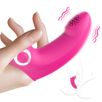 Klitoris G-Punkt Fingervibrator 10 Geschwindigkeiten Klitoris-Nippel-Massagegerät Erwachsenen-Sexspielzeug Stimulator Weibliche Masturbation Paar-Sexspielzeug