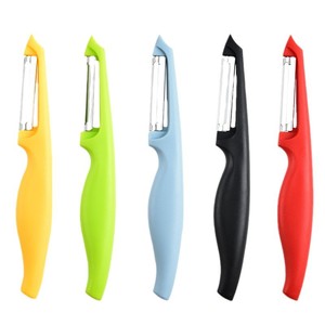 Pelador de frutas y verduras de acero inoxidable, multifuncional, de una pieza, herramientas de cocina, 1 ud. - Product Image 1