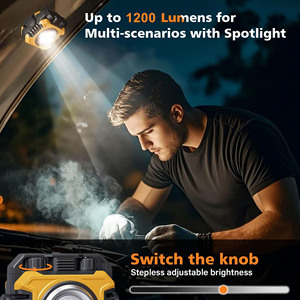 2025 초강력 듀얼 라이트 COB TG3 디밍 작업등 빨간색 점멸 자동차 수리용 자석 휴대용 작업등 LED 충전식 - Product Image 6