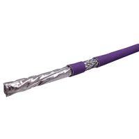 Kabel Ethernet Cat7 SFTP 305M Tembaga Murni 23AWG Konduktor Padat Berpelindung Ganda Kabel Jaringan LAN 10Gbps 600MHz Mendukung POE