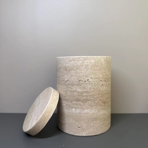 Stonekocc Thương Hiệu Tự Nhiên Bằng Đá Cẩm Thạch Trà <span class=keywords><strong>Caddy</strong></span> Với Nắp Nhà Bếp Lưu Trữ Tank Hộ Gia Đình Màu Đen Trà Jar Phòng Khách Nghiên Cứu Trang Trí - Product Image 5