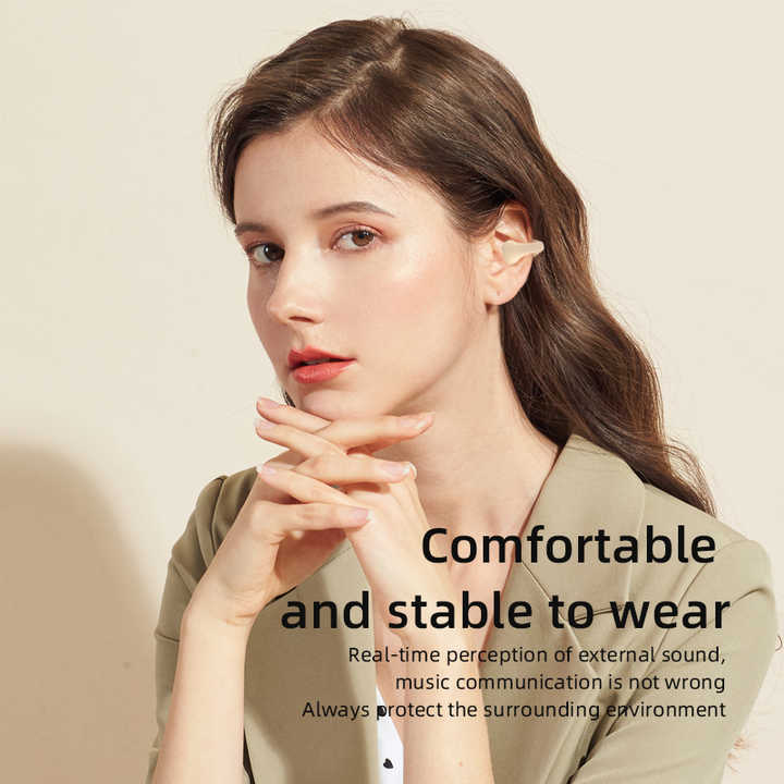Custom A6 Binaural OWS Wireless Bluetooth Headset 5.3 Unearthing Sports Clip-on Open Headphones Wireless Bluetooth Headset