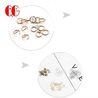 Anneaux de saut ouverts en métal coloré pour bijoux, accessoires pour fabrication de collier et boucles d'oreilles, à faire soi-même, DIY, pièces