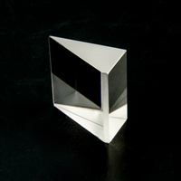 Prisme pyramide en cristal, prisme arc-en-ciel à générateur d'énergie triangulaire, lentille auriculaire à Cube lumineux, vente en gros