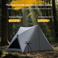 Tente de camping portable triangulaire à ouverture automatique instantanée en 1 seconde, tente de camping familiale pour la plage et le parc, protection solaire