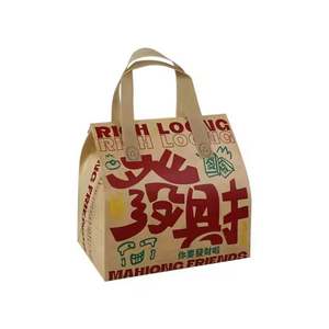 Sac isotherme jetable en film d'aluminium non tissé écologique pour le déjeuner, les gâteaux, le thé au lait, la livraison à emporter - Product Image 6